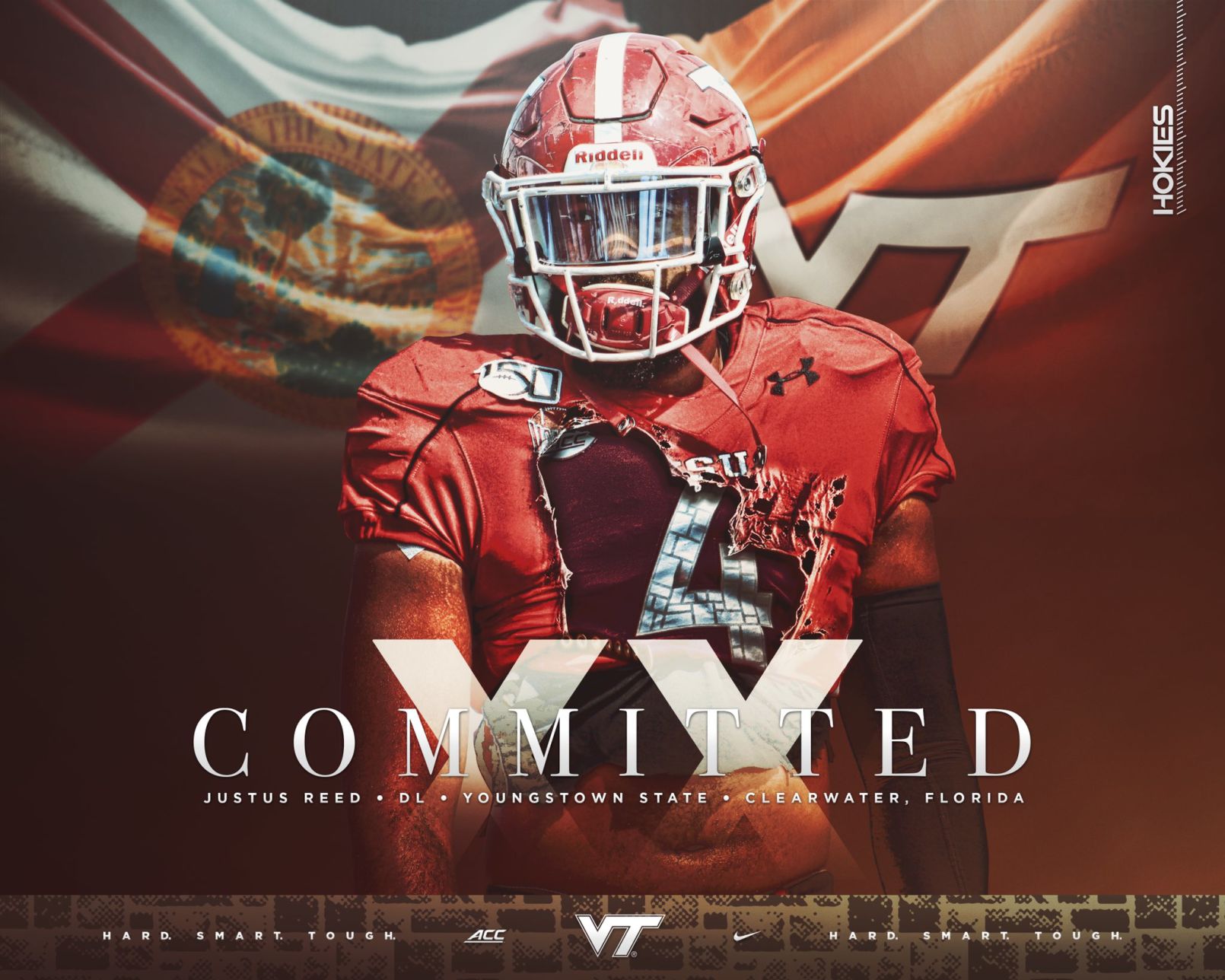 Justus Reed commitment graphic
